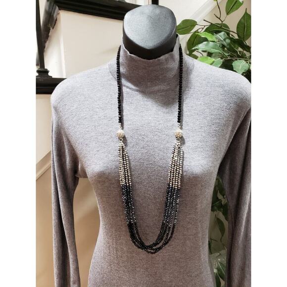 White House Black Market Womens Gray Mock Neck Long Sleeve Knee Length Dress XXS - Picture 11 of 11